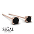 Hanging Black Diamond Earrings - Milani No. 8